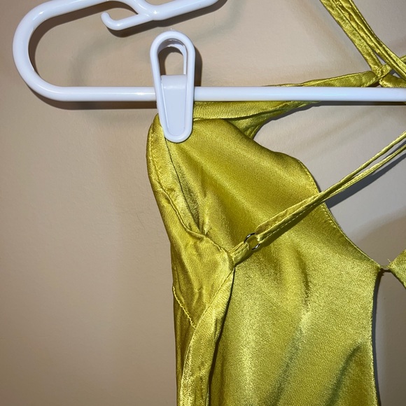 MESHKI XS DRESS SATIN CUT OUT MAXI - Picture 4 of 16